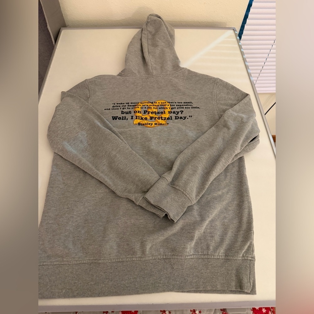 Gray Pretzel Day Hoodie - Picture 6 of 7